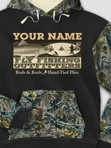 Fly Fishing : Printed 2-Tone Camo Hoodies