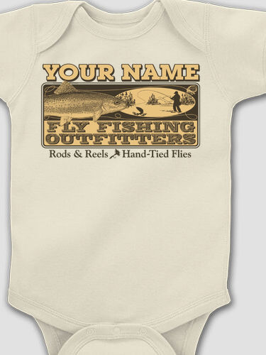 Fly Fishing : Printed Baby Bodysuits