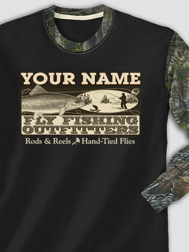 Fly Fishing : Printed 2-Tone Camo Long Sleeves