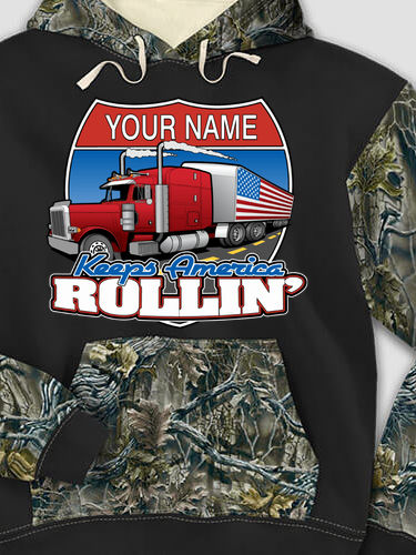 Trucking : Printed 2-Tone Camo Hoodies