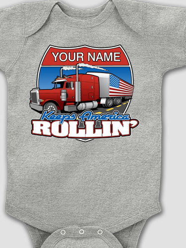 Trucking : Printed Baby Bodysuits