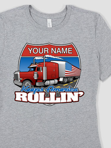Trucking : Premium Ladies T-Shirts