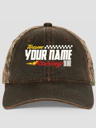 Classic Racing Team : Embroidered 2-Tone Camo Hats