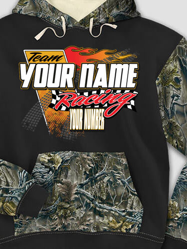 Classic Racing Team : Printed 2-Tone Camo Hoodies