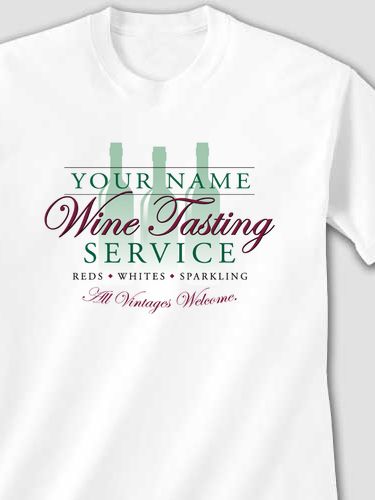 Wine Tasting Service : Printed T-Shirts