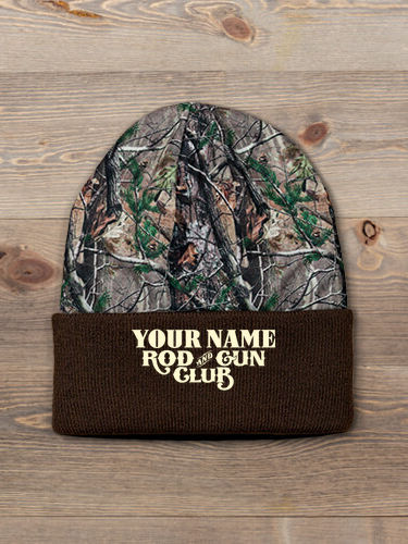 Rod and Gun Club : Embroidered 2-Tone Camo Cuffed Beanie