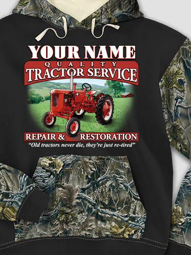 Tractor Service : Printed 2-Tone Camo Hoodies