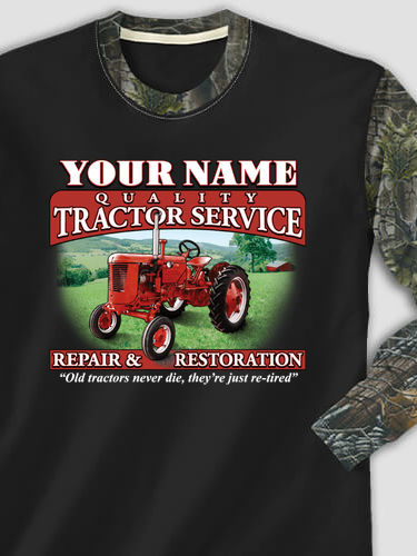 Tractor Service : Printed 2-Tone Camo Long Sleeves