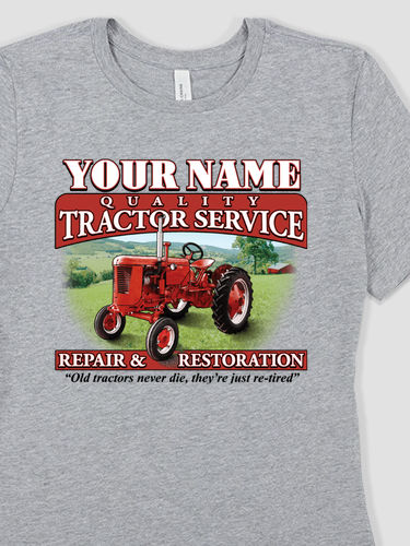 Tractor Service : Premium Ladies T-Shirts