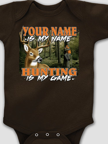Hunting is my Game : Printed Baby Bodysuits
