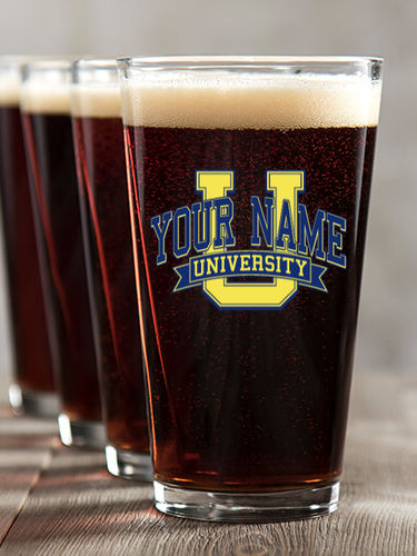 Classic University : Pint Glasses - Color Printed