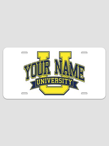 Classic University : License Plates