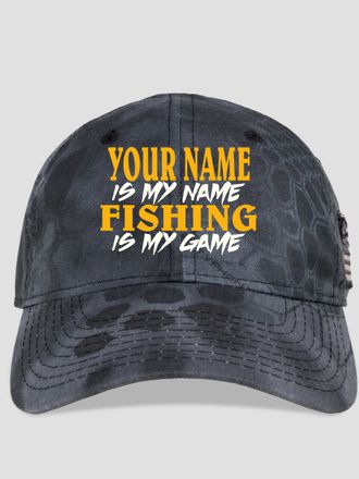 Fishing is my Game : Embroidered Kryptek Tactical Camo Hats