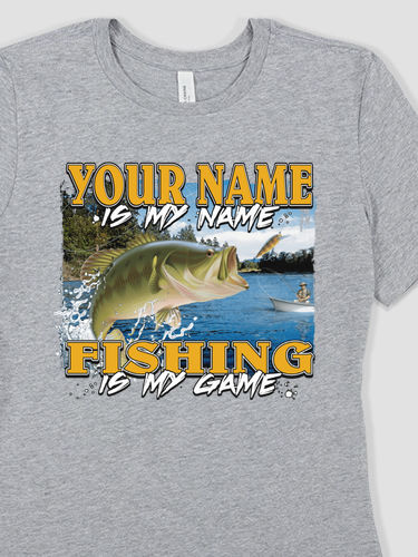 Fishing is my Game : Premium Ladies T-Shirts