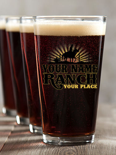 Ranch : Pint Glasses - Color Printed