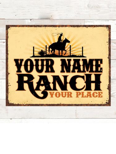 Ranch : Tin Signs