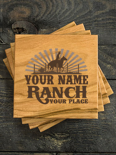 Ranch : Coasters - Engraved
