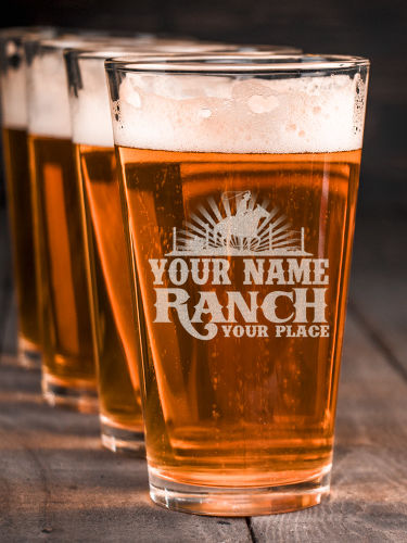 Ranch : Pint Glasses - Engraved