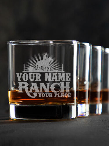 Ranch : Rocks Glasses - Engraved
