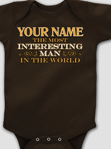 Interesting Man : Printed Baby Bodysuits