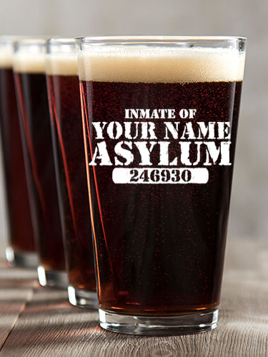Asylum : Pint Glasses - Color Printed