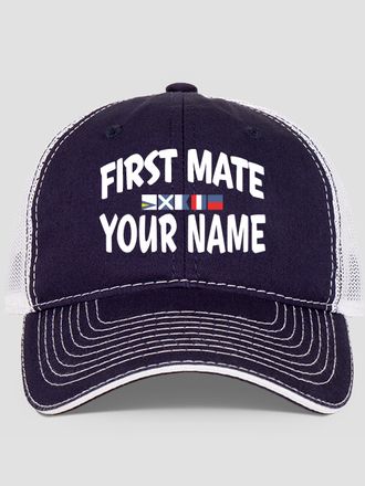 First Mate : Embroidered Trucker Hats