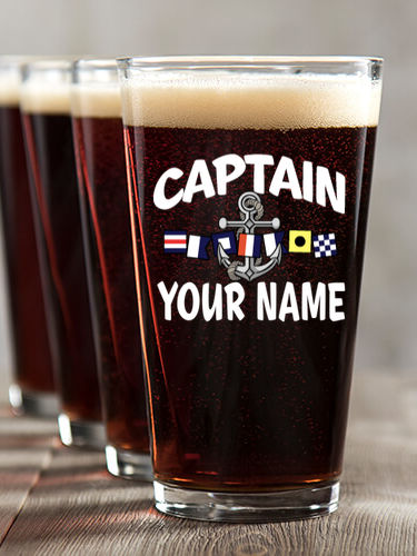 Captain : Pint Glasses - Color Printed