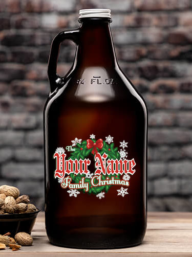Family Christmas : Beer Growlers - Color Printed