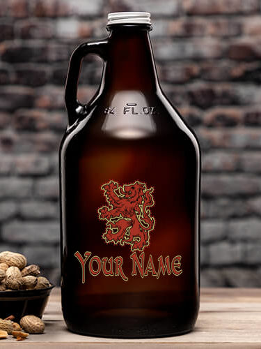 Scottish Lion : Beer Growlers - Color Printed