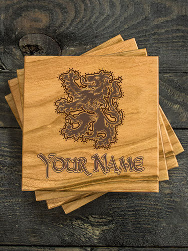 Scottish Lion : Coasters - Engraved