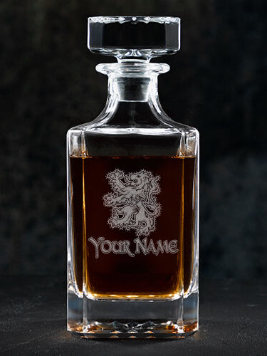 Scottish Lion : Whiskey Decanter - Engraved