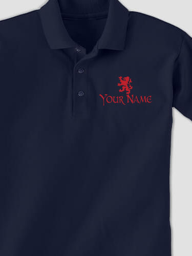 Scottish Lion : Embroidered Polo Shirts
