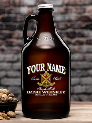 Irish Whiskey : Beer Growlers - Color Printed