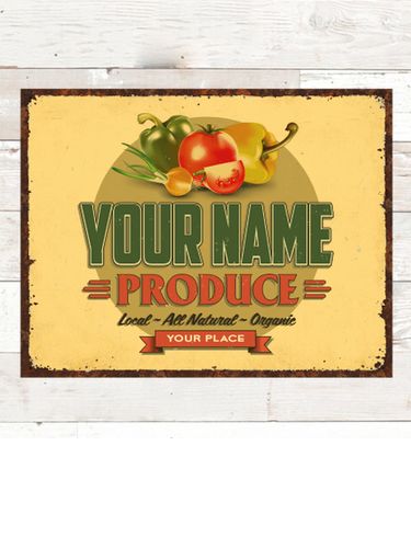 Produce : Tin Signs