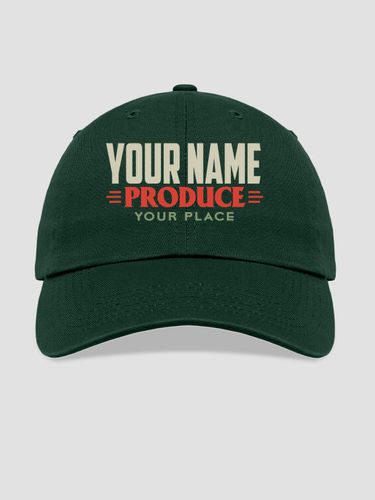 Produce : Embroidered Baseball Hats