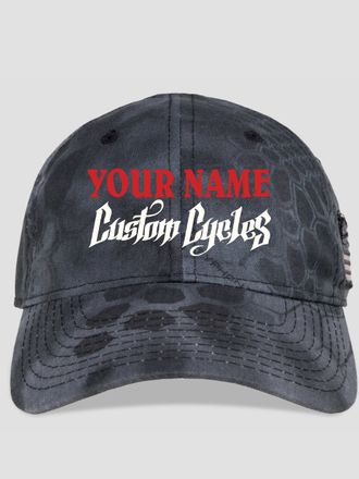 Custom Cycles : Embroidered Kryptek Tactical Camo Hats