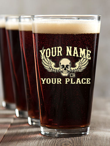 Motorcycle Club : Pint Glasses - Color Printed