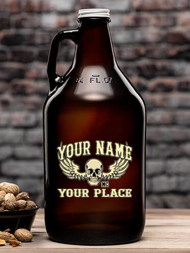 Motorcycle Club : Beer Growlers - Color Printed