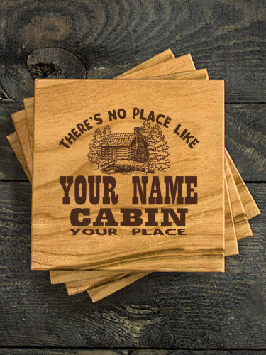 Cabin : Coasters - Engraved