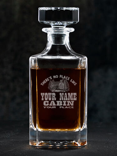 Cabin : Whiskey Decanter - Engraved