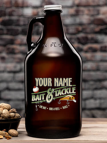Classic Bait and Tackle : Beer Growlers - Color Printed