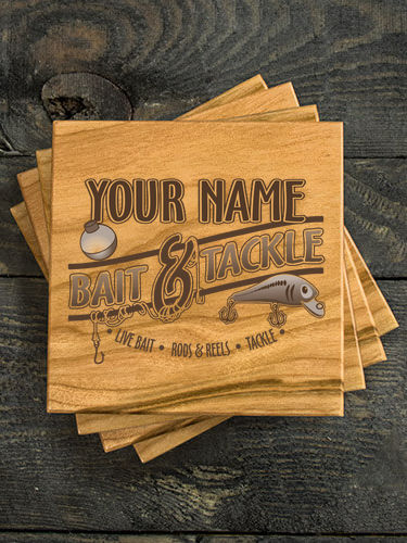 Classic Bait and Tackle : Coasters - Engraved