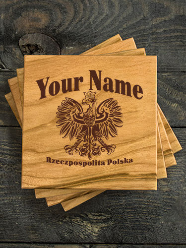 Polish Eagle : Coasters - Engraved