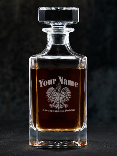 Polish Eagle : Whiskey Decanter - Engraved