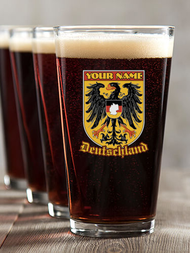 German Eagle : Pint Glasses - Color Printed