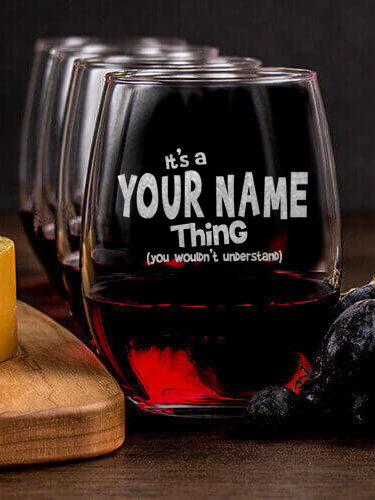 You Wouldn't Understand : Cheese Board Wine Glass Gift Sets - Engraved