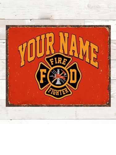 Firefighter : Tin Signs