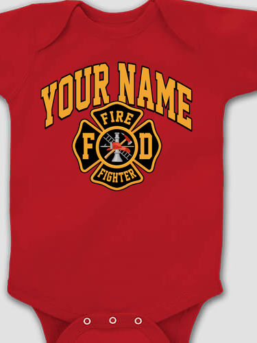Firefighter : Printed Baby Bodysuits