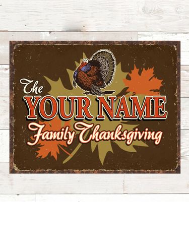Family Thanksgiving : Tin Signs