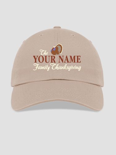Family Thanksgiving : Embroidered Baseball Hats